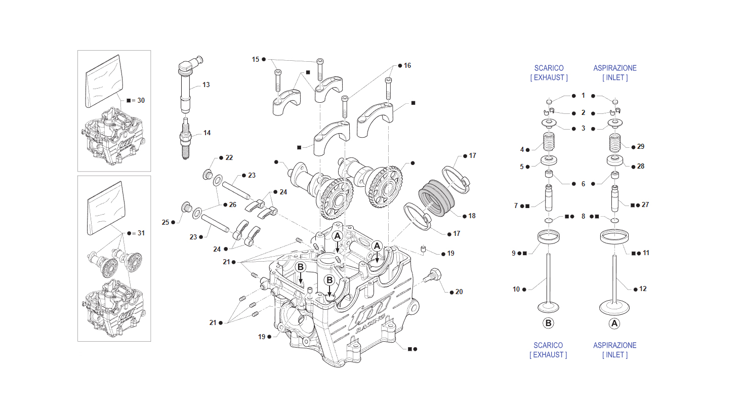 4T 450 FI MX 2025/2026 - ENGINE - HEAD ENGINE